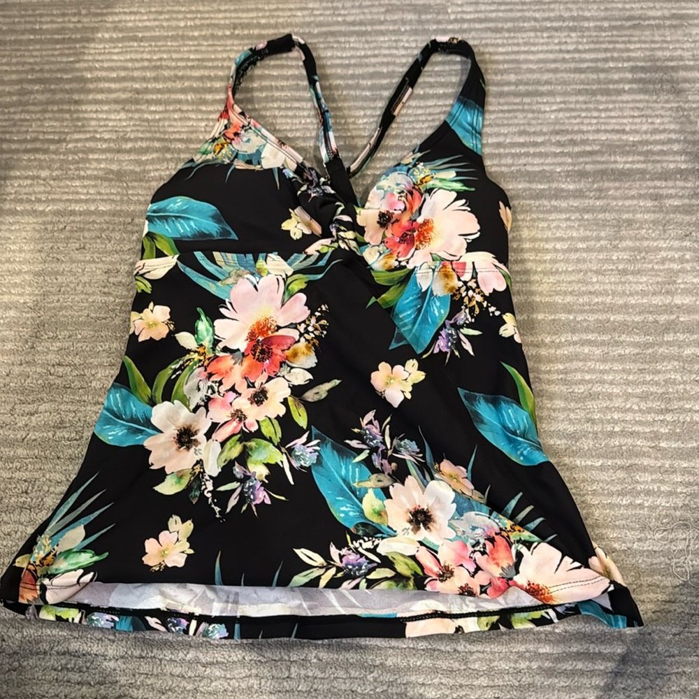Tankini Top, Floral, size Small